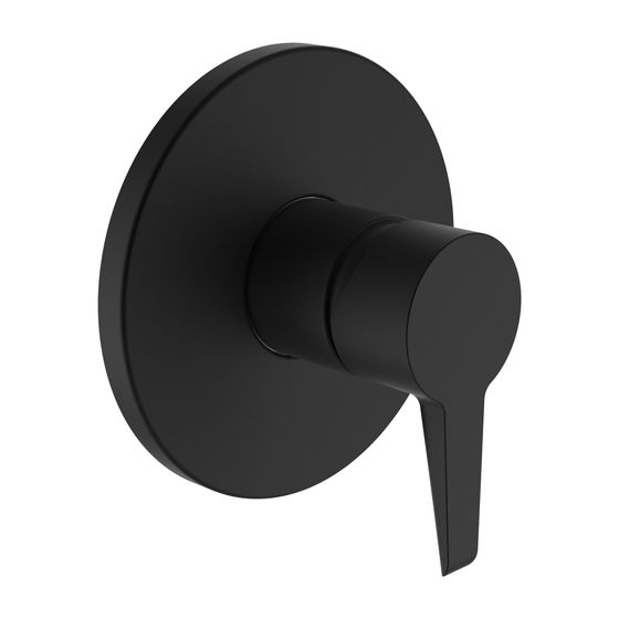 Laufen Einhebel-Brausemischer Unterputz Pure für Simibox Standard/Light, PVD Titanschwarz Matt