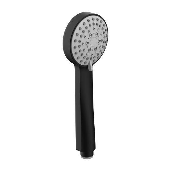 Laufen Handbrause Stella 80 3F, 3 regulierbare Strahlarten, PVD Titanschwarz Matt