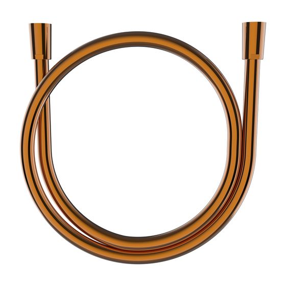 Laufen Kunststoff-Brauseschlauch, Länge 1600mm, PVD Roségold, mit Metalleffekt und drehbarer Verbindung