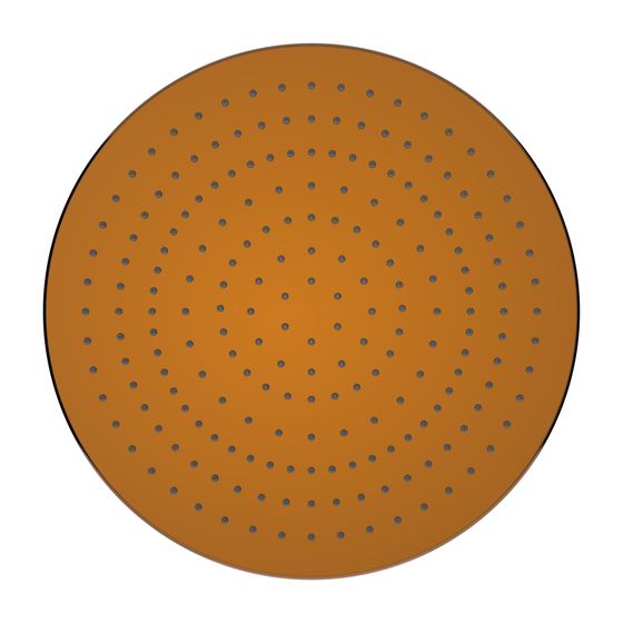 Laufen Kopfbrause Durchmesser 300mm, Gold, PVD Rosé Rund Ohne Brausenarm, mit RubiClean, 11 l/min, 3 bar