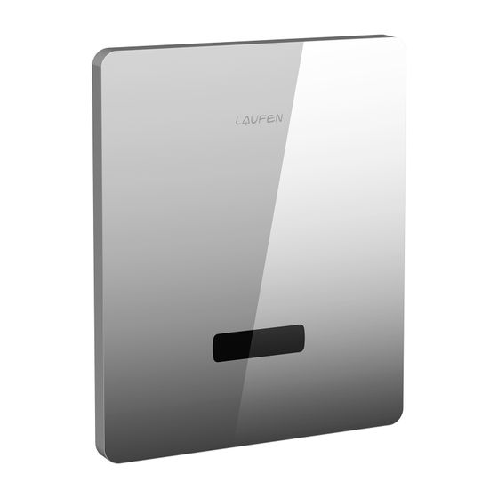 Laufen Urinalsteuerung SmartControl-U, Abdeckplatte mit Infrarot-Sensor und Montagerahmen, verchromt, mit magnetischem Ventil