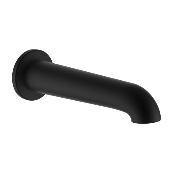 Laufen Wanneneinlauf Pure wandmontiert Festauslauf Ausladung 175mm, Titan, PVD Mattschwarz