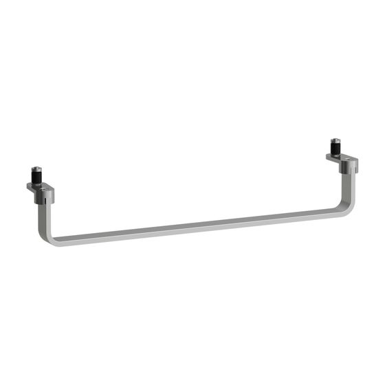 Laufen LANI Handtuchhalter Reling 450mm, Chrom, passend zu Waschtischen Kartell, Living, LUA, MEDA, max 20kg