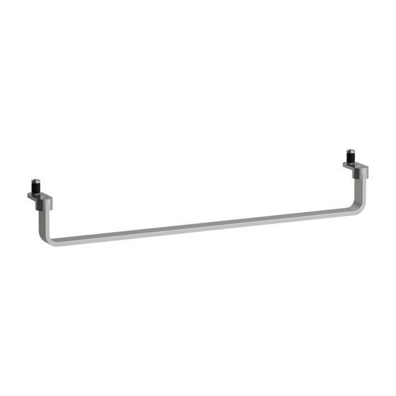Laufen LANI Handtuchhalter Reling 550mm, Chrom, passend zu Waschtischen Kartell, Laufen Pro S, Living, LUA, MEDA, max 20kg