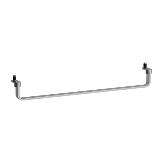 Laufen LANI Handtuchhalter Reling 600mm, Chrom, passend zu Waschtischen LUA, MEDA, max 20kg