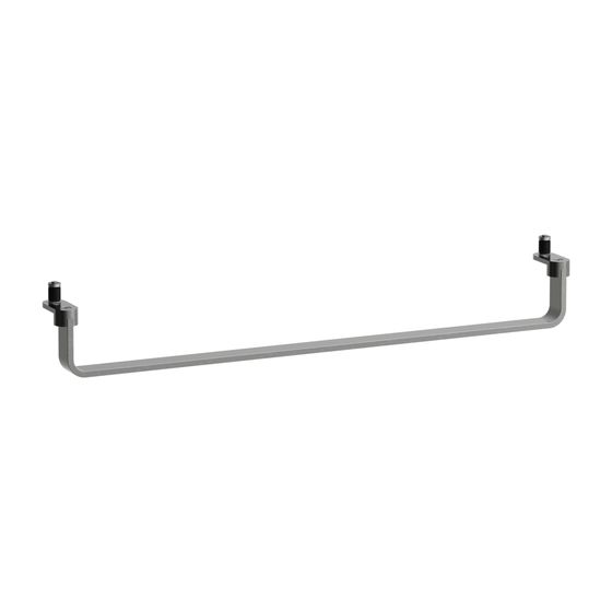 Laufen LANI Handtuchhalter Reling 600mm, Edelstahl gebürstet, passend zu Waschtischen LUA, MEDA, max 20kg