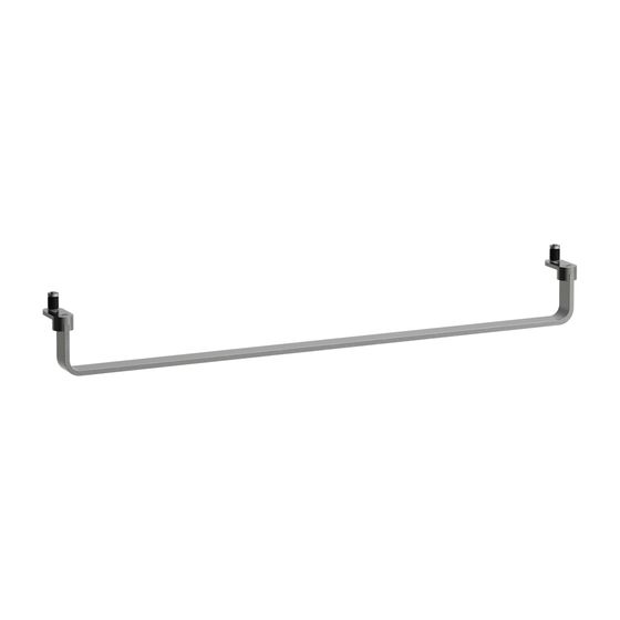 Laufen LANI Handtuchhalter Reling 700mm, Edelstahl gebürstet, passend zu Waschtischen LUA, max 20kg