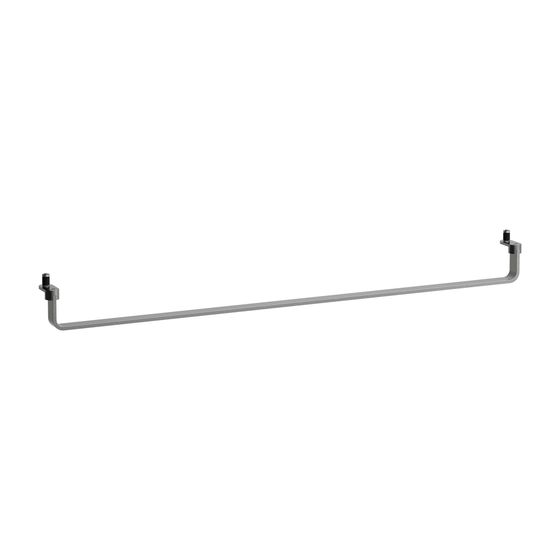 Laufen LANI Handtuchhalter Reling 950mm, Edelstahl gebürst., passend zu Waschtischen Kartell, Pro S, Living, LUA, MEDA, max 20kg