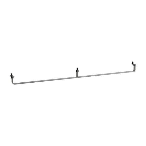 Laufen LANI Handtuchhalter Reling 1250mm, Edelstahl gebürstet, passend zu Waschtischen Laufen Pro S, MEDA, max 20kg