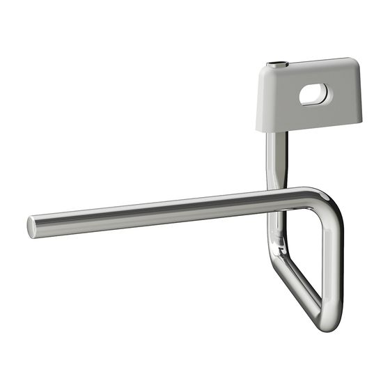 Laufen Handtuchhalter VAL 280x150mm, Chrom, passend zu Handwaschbecken rund, Ablage links