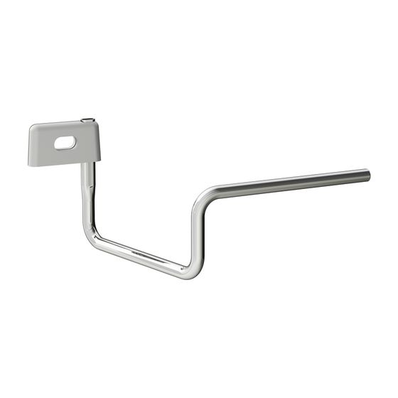 Laufen Handtuchhalter VAL 280x150mm, Chrom, passend zu Handwaschbecken rund, Ablage rechts