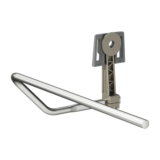 Laufen LANI Handtuchhalter lateral links, Chrom, passend zu Waschtischen Kartell, LUA, MEDA, VAL, max 5kg