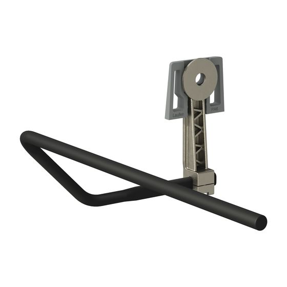 Laufen LANI Handtuchhalter lateral links, Mattschwarz, passend zu Waschtischen LUA, MEDA, VAL, max 5kg