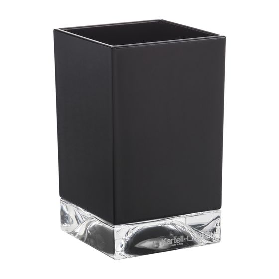 Laufen Becher BOXY Kartell 70x70x120mm, Schwarz