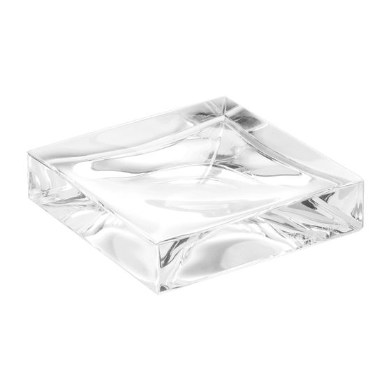 Laufen Seifenschale BOXY Kartell 105x105x25mm, Kristallklar