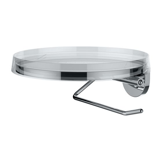 Laufen Toilettenpapierhalter Kartell 185x185mm, disc transparent