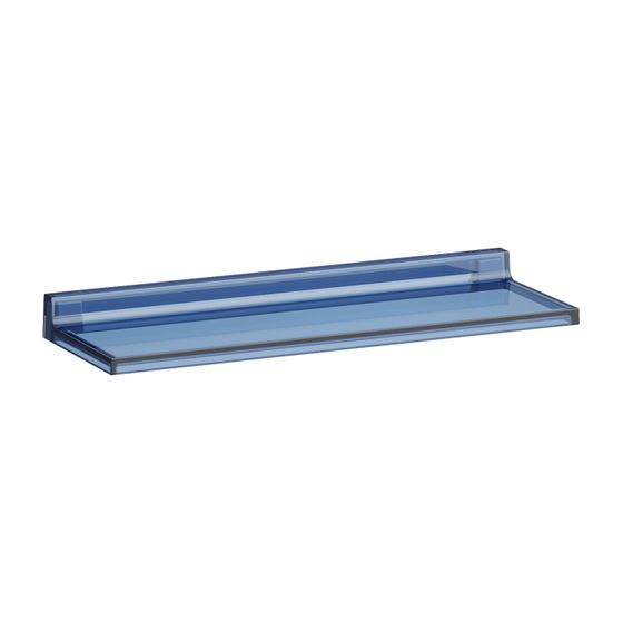Laufen Ablage Kartell wandmontiert 450x155x40mm, Blau