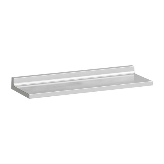 Laufen Ablage Kartell wandmontiert 450x155x40mm, Silber