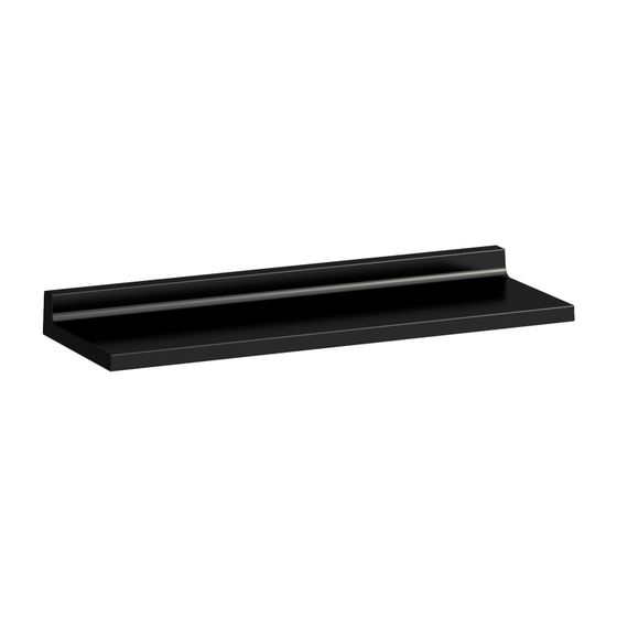 Laufen Ablage Kartell wandmontiert 450x155x40mm, Schwarz