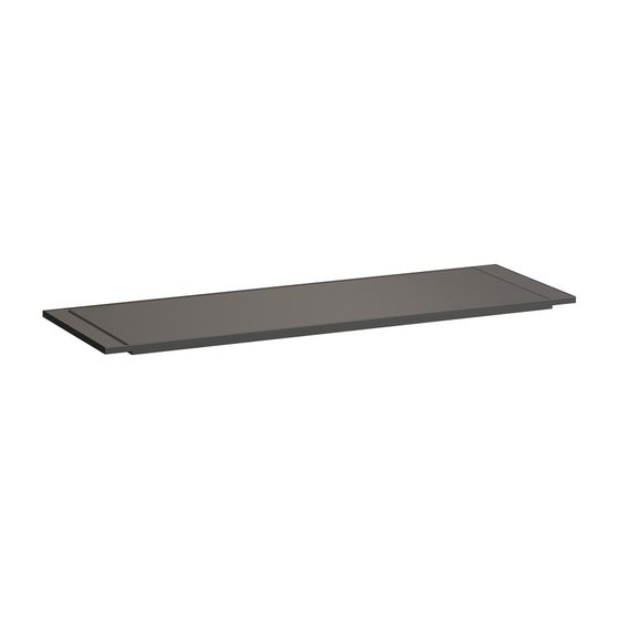 Laufen Ablage Kartell 250x750x15mm, Rauchgrau