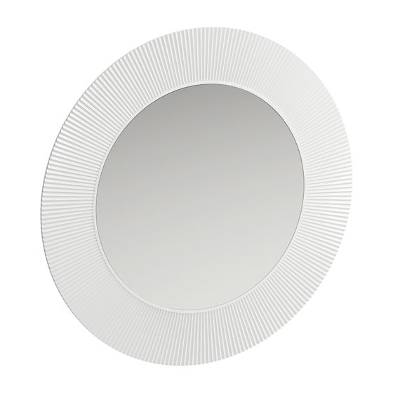 Laufen Spiegel All Saints Kartell, Weiß, rund Durchmesser außen, 780mm, Durchmesser innen, 520mm