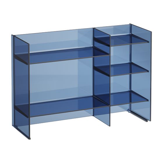 Laufen Regal Kartell 750x260x530mm, Blau