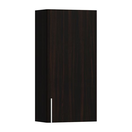 Laufen Halbhochschrank BASE für VAL/Pro S 185x350x700mm, Ulme dunkel, 1 Tür Scharnier links 2 Ablagen mit Griff Alu. eloxiert