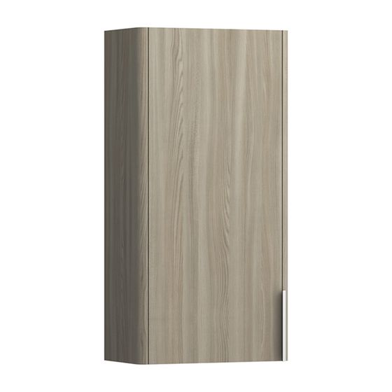 Laufen Halbhochschrank BASE für VAL/Pro S 185x350x700mm, Ulme hell, 1 Tür Scharnier rechts 2 Ablagen mit Griff Alu. eloxiert