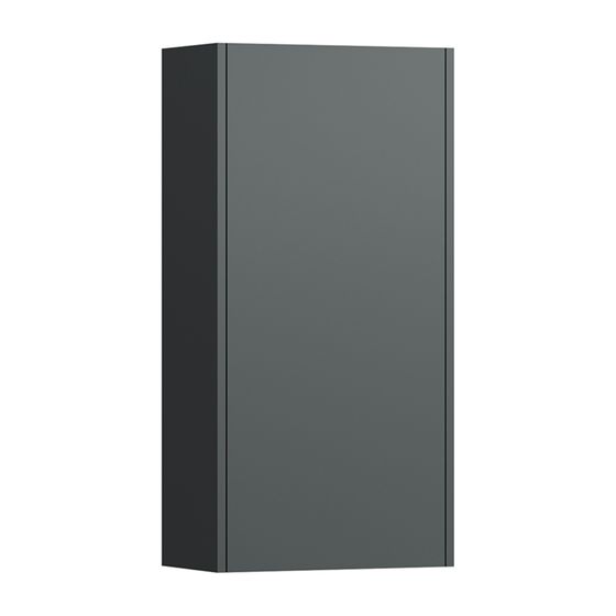 Laufen Halbhochschrank BASE für Pro S Set 185x350x700mm, Verkehrsgrau, 1 Tür Scharnier rechts 2 Ablagen mit Push/Pull Funktion