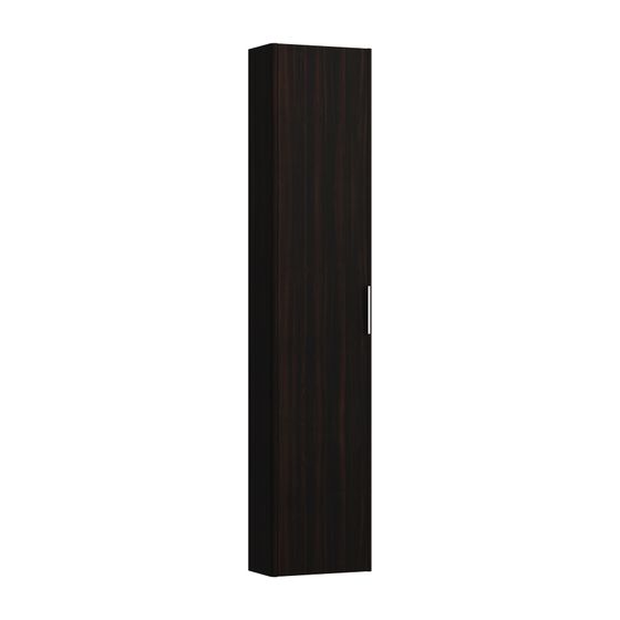 Laufen Hochschrank BASE für VAL/Pro S 185x350x1650mm, Ulme dunkel, 1 Tür Scharnier rechts 5 Ablagen mit Griff Aluminium eloxiert