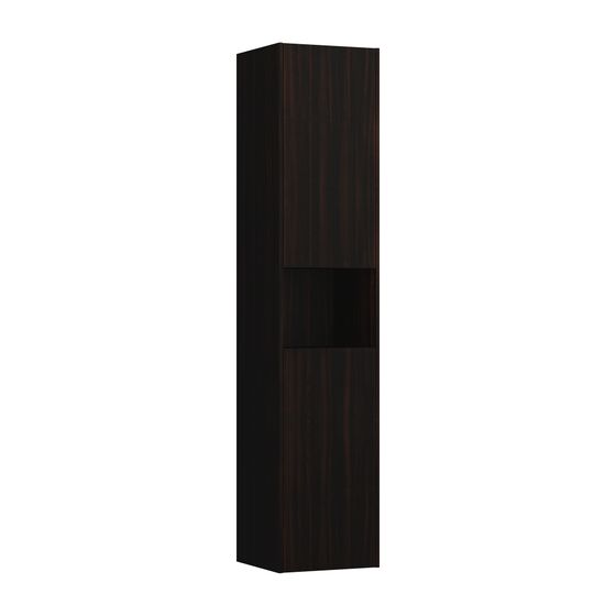 Laufen Hochschrank BASE für Pro S Set 336x350x1650mm, Ulme dunkel, 2 Türen Scharnier links 1 Fach offen mit Push/Pull Funktion