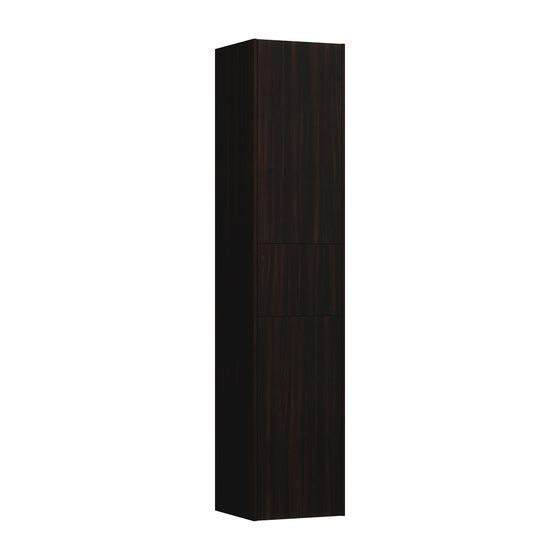 Laufen Hochschrank BASE für Pro S Set 336x350x1650mm, Ulme dunkel, 2 Türen Scharnier links 1 Schublade 4 Ablagen, Push/Pull Fun.