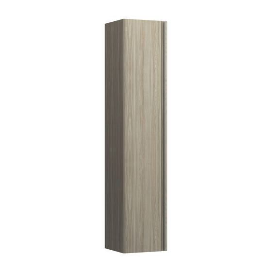 Laufen Hochschrank BASE für INO/Palace 335x350x1650mm, Ulme hell, 1 Tür Scharnier links 5 Ablagen mit Griff Aluminium eloxiert