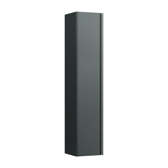 Laufen Hochschrank BASE für INO/Palace 335x350x1650mm, Verkehrsgrau, 1 Tür Scharnier links 5 Ablagen mit Griff Alu. eloxiert