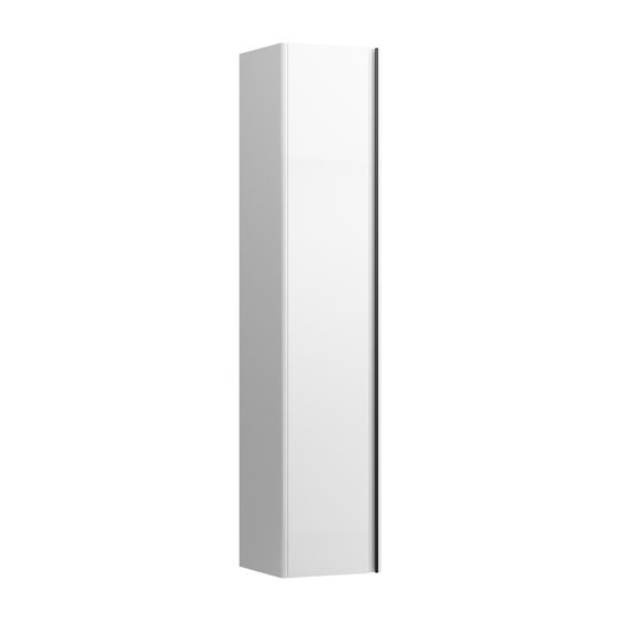 Laufen Hochschrank BASE für INO/Palace 335x350x1650mm, Multicolor, Schwarz, 1 Tür Scharnier links 5 Ablagen mit Griff Aluminium