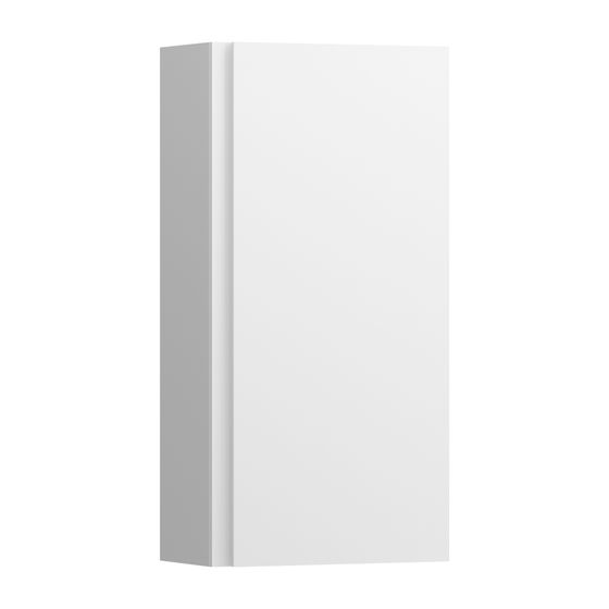 Laufen Halbhochschrank LANI 184x353x700mm, Specialcolor, 1 Tür Scharnier rechts 2 Glasablagen, Griffleiste integriert Soft-Close