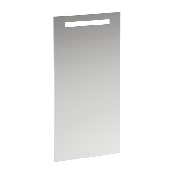 Laufen Spiegel LANI 450x28x900mm, mit 1 horizontal integriertem LED-Lichtelement