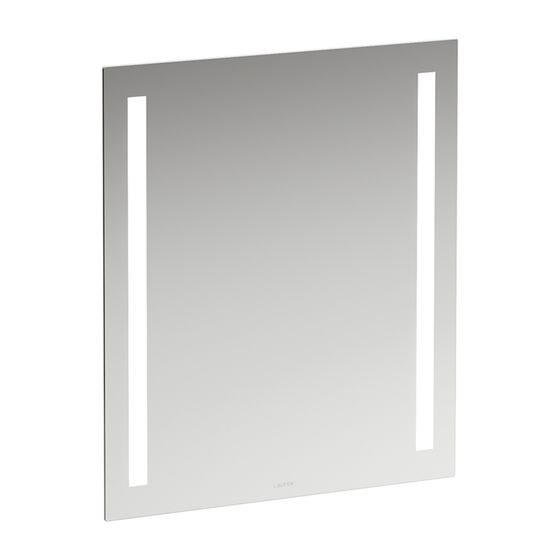Laufen Spiegel LANI 600x28x700mm, mit 2 vertikal integrierten LED-Lichtelementen