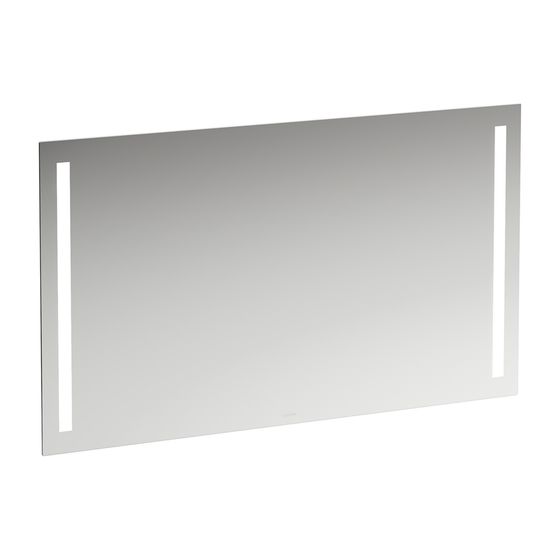 Laufen Spiegel LANI 1200x28x700mm, mit 2 vertikal integrierten LED-Lichtelementen