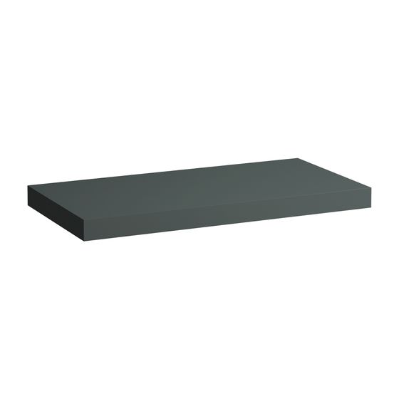 Laufen Waschtisch-Platte LANI 495x985x65mm, Verkehrsgrau, ohne Ausschnitt, inklusive 2 Befestigungselemente