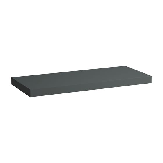 Laufen Waschtisch-Platte LANI 495x1185x65mm, Verkehrsgrau, ohne Ausschnitt, inklusive 2 Befestigungselemente