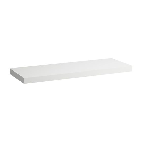 Laufen Waschtisch-Platte LANI 495x1370x65mm, Mattweiß, ohne Ausschnitt, inklusive 2 Befestigungselemente