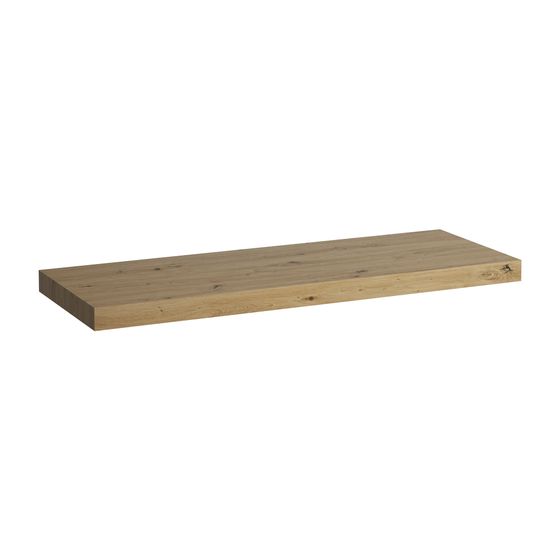 Laufen Waschtisch-Platte LANI 495x1370x65mm, Wildeiche, ohne Ausschnitt, inklusive 2 Befestigungselemente