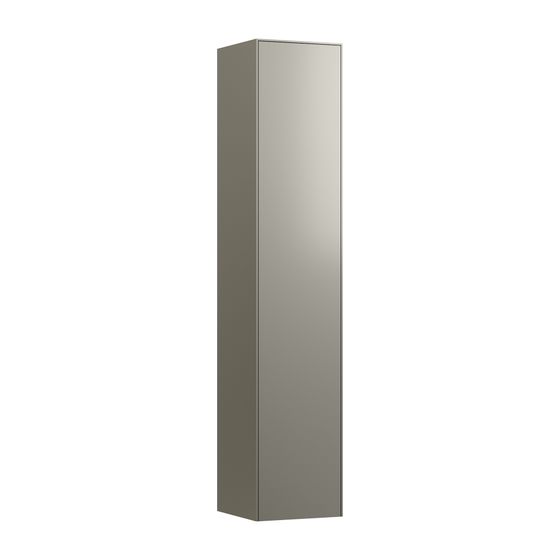 Laufen Hochschrank Sonar 320x320x1594mm, Titan, 1 Tür Scharnier links 5 Ablagen mit Push/Pull Funktion
