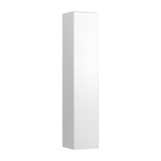 Laufen Hochschrank Sonar 320x320x1594mm, Mattweiß, 1 Tür Scharnier links 5 Ablagen mit Push/Pull Funktion