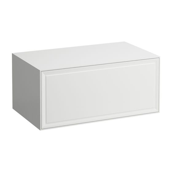 Laufen Sideboard The New Classic 457x777x347mm, Verkehrsgrau, ohne Ausschnitt, 1 Schublade mit Push/Pull Funktion