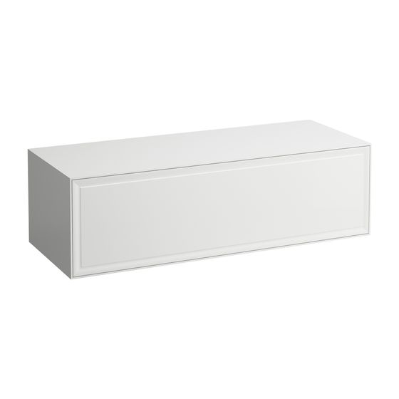 Laufen Sideboard The New Classic 457x1177x347mm, geschwärzte Eiche, ohne Ausschnitt, 1 Schublade mit Push/Pull Funktion