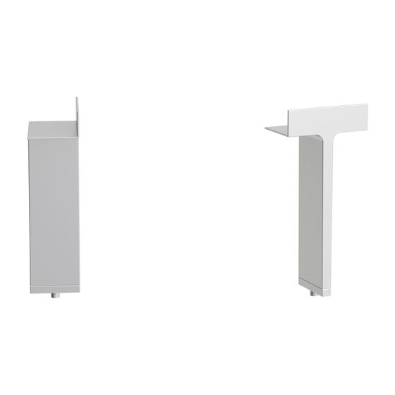 Laufen Füße Kartell, 2 Stück, optional für Sets H860331/3/5/7 und Waschtischunterbauten