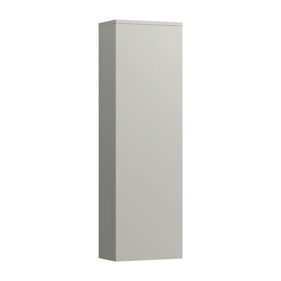 Laufen Hochschrank Kartell 270x400x1300mm, Kieselgrau, 1 Tür Scharnier links 4 Ablagen mit Push/Pull Funktion