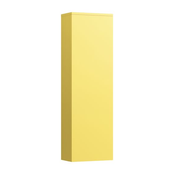 Laufen Hochschrank Kartell 270x400x1300mm, Senfgelb, 1 Tür Scharnier links 4 Ablagen mit Push/Pull Funktion